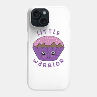 Little Warrior - Cute Warrior Cupcake Design - Pink/Purple Phone Case