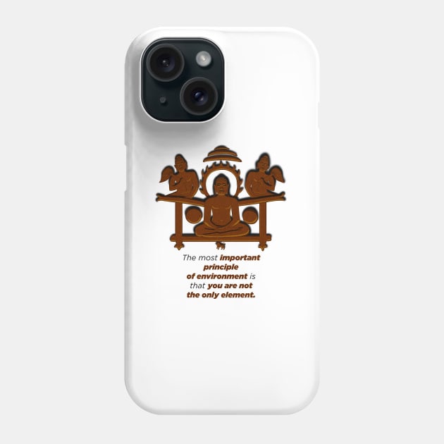 Lord Mahavira jainism quotes 2 Phone Case by HurdyGurdy