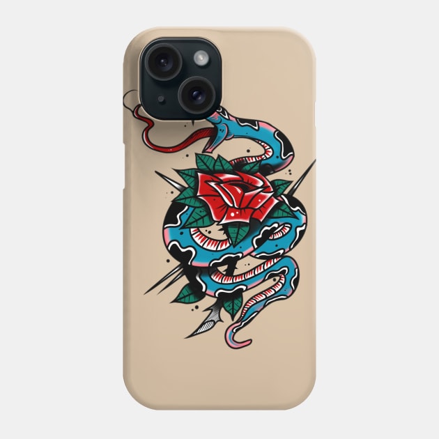 Snake & Rose Phone Case by Scottconnick