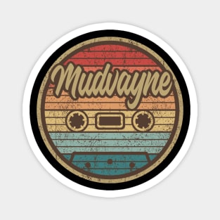 mudvayne cassette retro circle Magnet