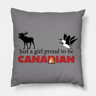 Proud Canadian Girl Pillow