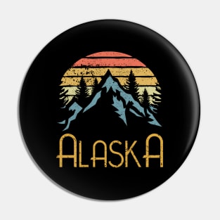 Ak Alaska Mountains Outdoor Adventure Pin