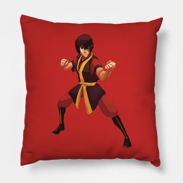 Zuko Pillow by JoshNelsonArt