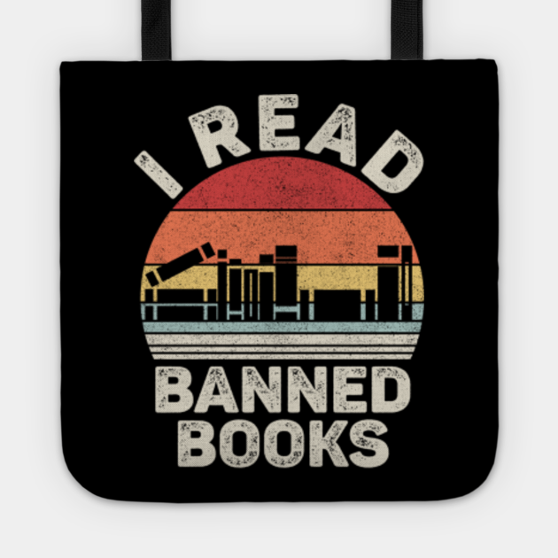 VINTAGE RETRO I READ BANNED BOOKS - Vintage Retro I Read Banned Books - Tote
