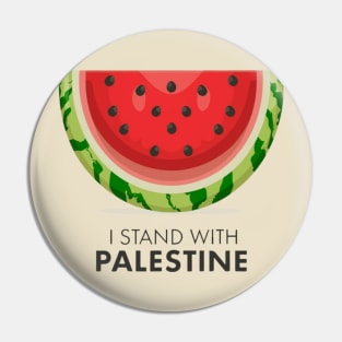 I stand with palestine Pin