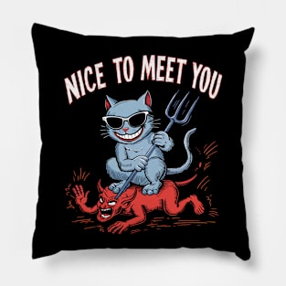 Nice To Meet You Pillow