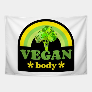 Funny Vegan Broccoli Tapestry