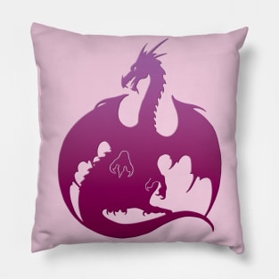 Pink Dragon Pillow