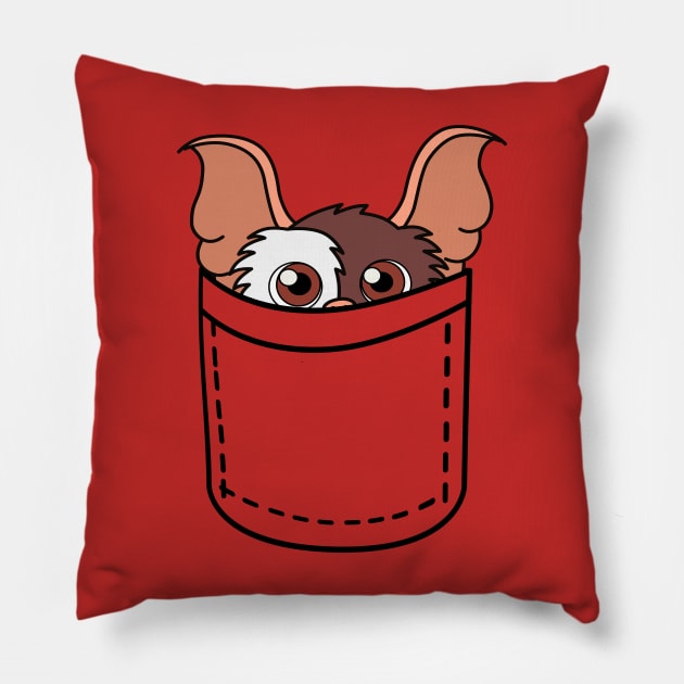 Pocket breast pocket shirts - Gizmo Gremlin Pillow by Quentin1984