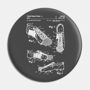 Soccer Cleats Patent White Pin