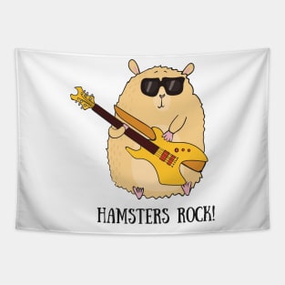 Hamsters Rock, Funny Cute Pet Hamster Tapestry