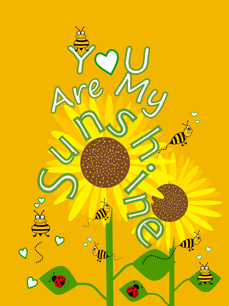 YOU Are My Sunshine Sunflowers Kids T-Shirt by SartorisArt1