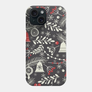 Christmas hand drawn pattern Phone Case