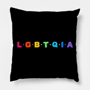 L.G.B.T.Q.I.A - Rainbow Pillow