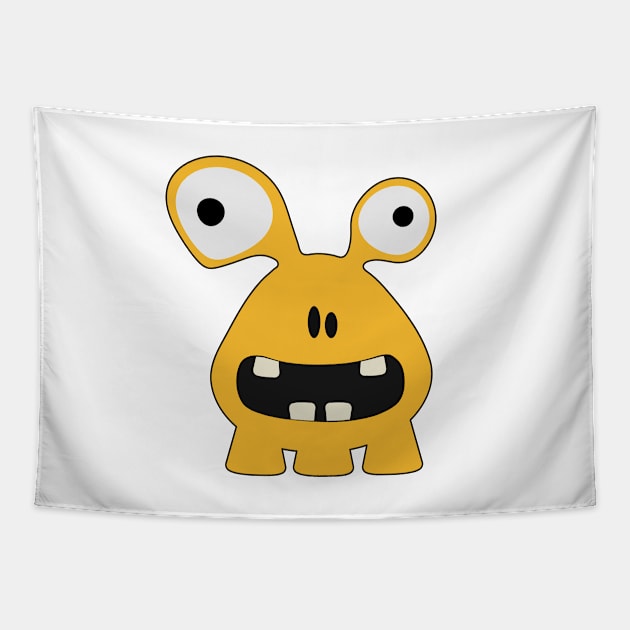 Funny cartoon colorful monsters Tapestry by AndreKENO