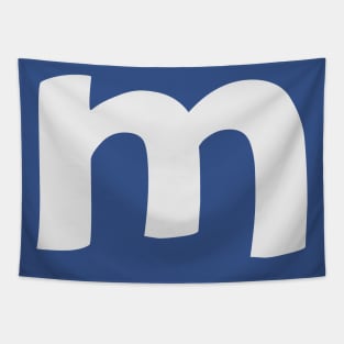 Letter M Lower Case m Alphabet T-shirt T-Shirt Tapestry