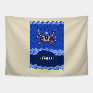 Cancer Soft Moon Baby Tapestry