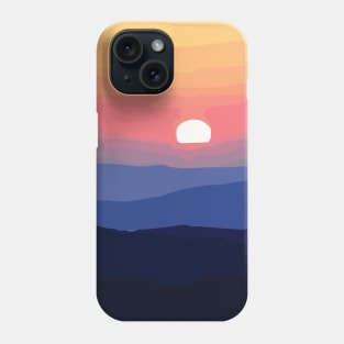 Sunset by the mountains I Landscape Phone Case
