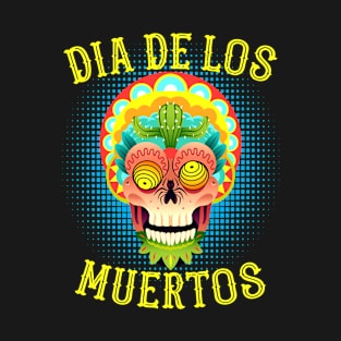 Crazy Dia de los Muertos Sugar Skull T-Shirt