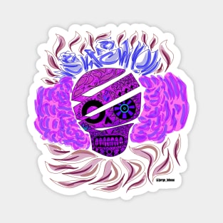 kitsch candy skull ecopop Magnet