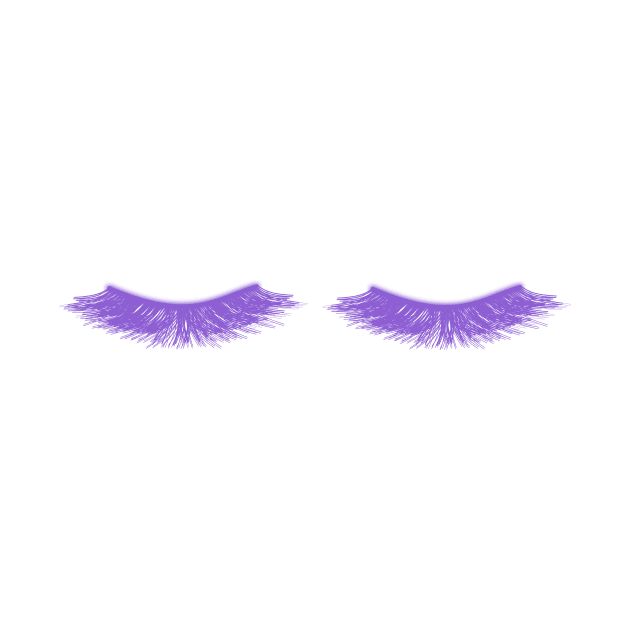 Beautiful purple girly eyelashes by Robyn's T shop