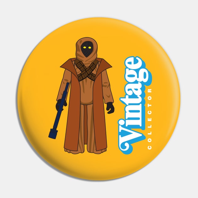 Vintage Collector - Vinyl Cape Scavenger Pin by LeftCoast Graphics