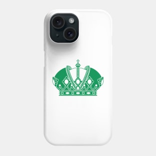 Imperial crown (green and white) Phone Case