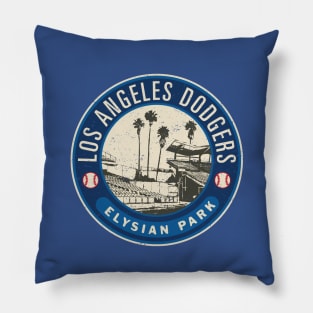 Dodger Stadium Patch by Buck Tee Pillow