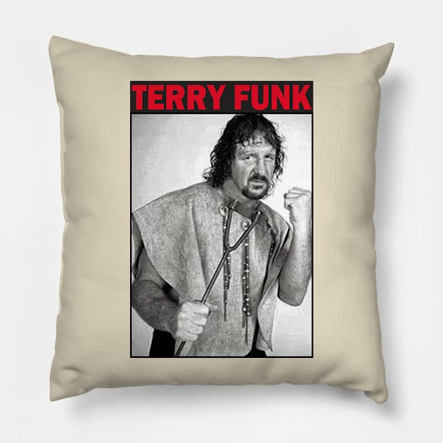 Terry Funk Post Pillow by wafaq