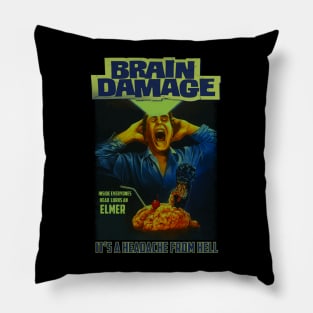 Brain Damage,Classic Horror (Version 1) Pillow