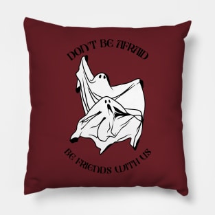 ghosts are friends Pillow