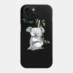 Lovely Koala Bear Drawing Cute Australian Native Gift Phone Case