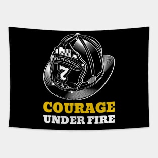 Courage under fire Tapestry