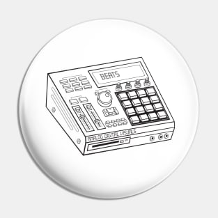 Beat Maker (Black Lines) Analog / Music Pin