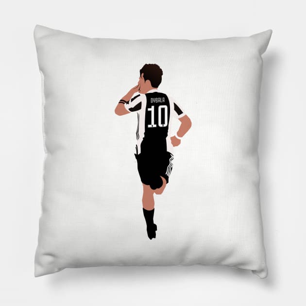 Paulo Dybala Pillow by CulturedVisuals