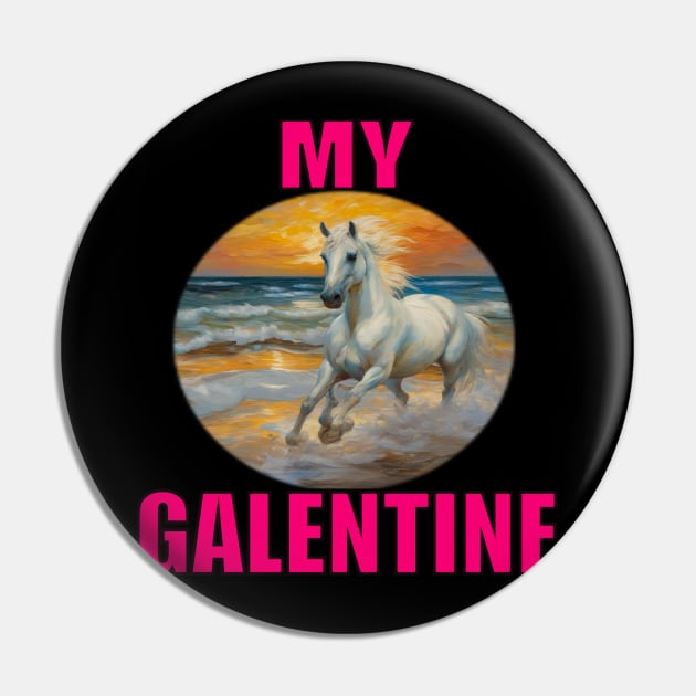 My Galentines horse Pin by sailorsam1805