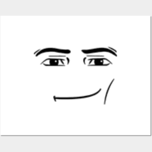 Roblox Man Face | Photographic Print