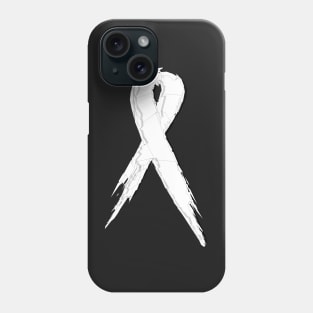 White Ribbon Phone Case