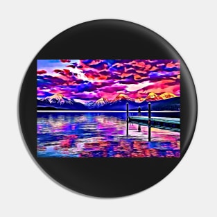 Set Your Mind On Things Above Purple Aesthetic Pin