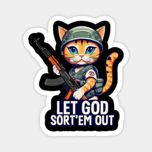 Kitten soldier Magnet