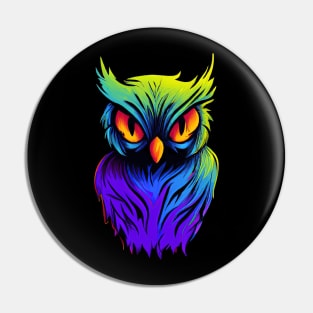 Halloween Owl Magic Spooky Pin