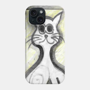 white cat - 2 Phone Case