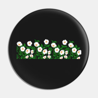 Cherokee Rose White Flowers Pin