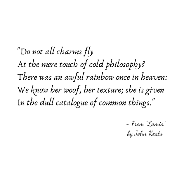 A Quote from "Lamia" by John Keats by Poemit