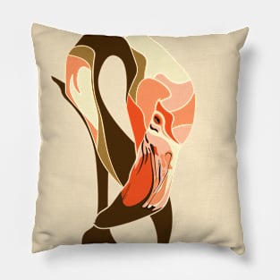 Eye of the Flamingo Pillow