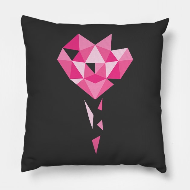 Crystal Broken Heart Pillow by Chofy87