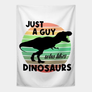 Just a guy who likes Dinosaurs 5 Tapestry