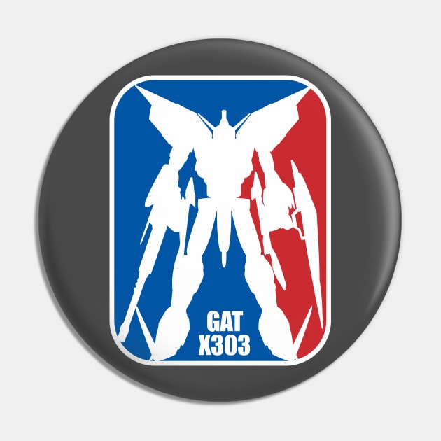 Gundam Aegis NBA Logo Pin by Gundam Artwork