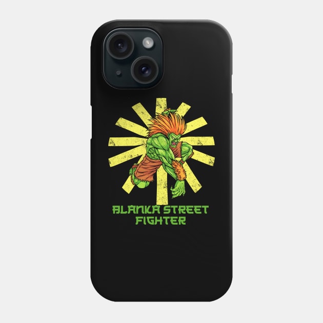 Blanka Street Fighter Retro Japanese Phone Case by thelazyshibaai