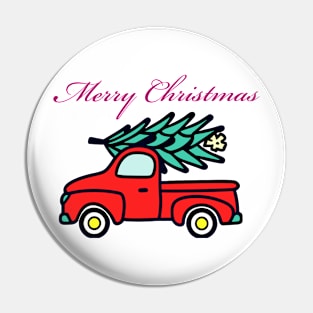 Merry Christmas truck design Pin